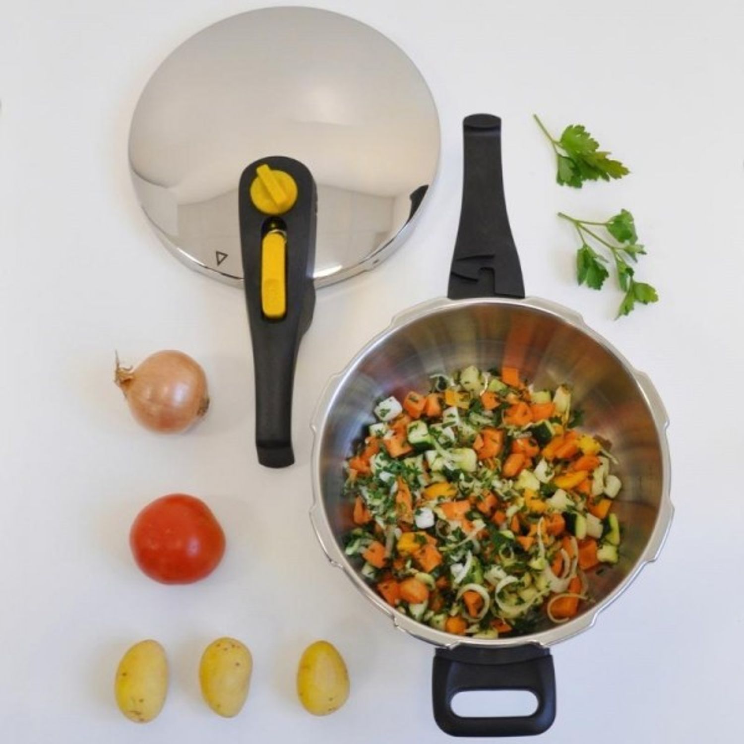 Oala sub presiune din inox, Power, 6 litri fotografia produsului View 2 L