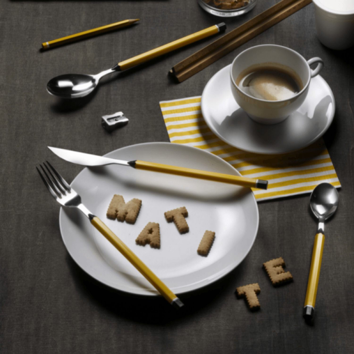 Set tacamuri, 24 piese, Matite Yellow fotografia produsului View 2 L