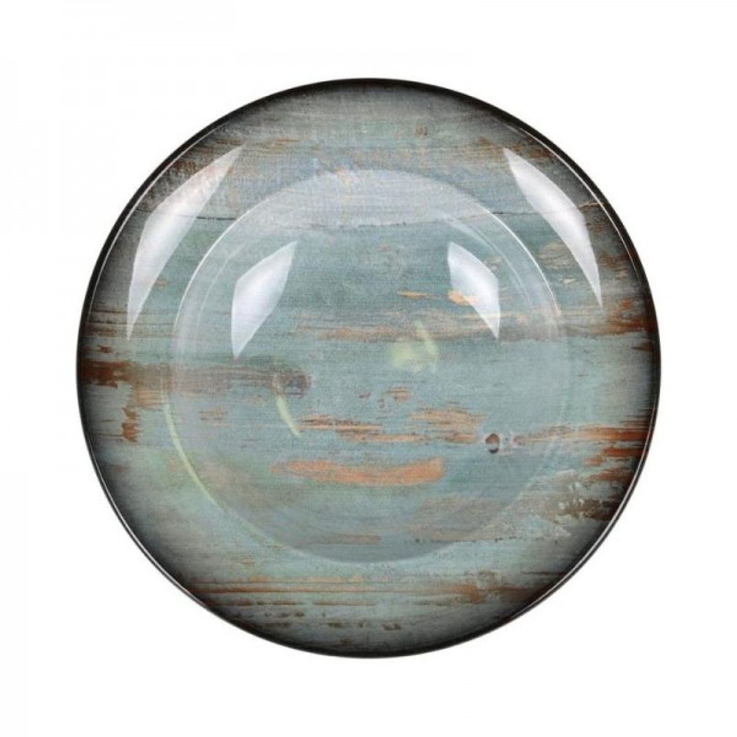 Farfurie adanca din portelan premium, Madera Mint, 24 cm fotografia produsului