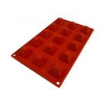 Forma din silicon cu 15 cavitati piramidale, PastryFlex fotografia produsului View 3 S