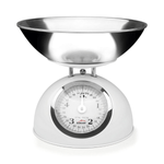 Cantar mecanic cu bol din inox, Retro White, 5 kg fotografia produsului
