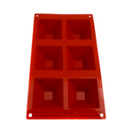 Forma din silicon cu 6 cavitati piramidale, PastryFlex fotografia produsului View 3 S