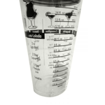 Shaker transparent pentru cocktailuri cu retetar de bauturi, 450 ml fotografia produsului View 3 S