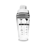 Shaker transparent pentru cocktailuri cu retetar de bauturi, 450 ml fotografia produsului