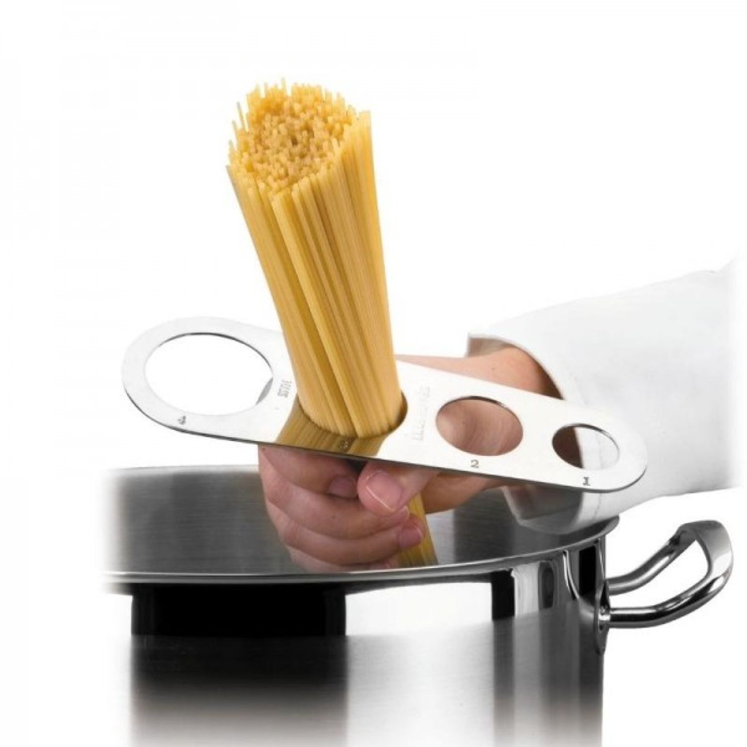 Accesoriu din inox pentru portionat cantitatea de spaghetti, 18 cm fotografia produsului View 2 L