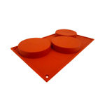 Forma din silicon cu 3 cavitati rotunde mari, PastryFlex fotografia produsului View 3 S