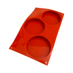 Forma din silicon cu 3 cavitati rotunde mari, PastryFlex fotografia produsului View 2 S
