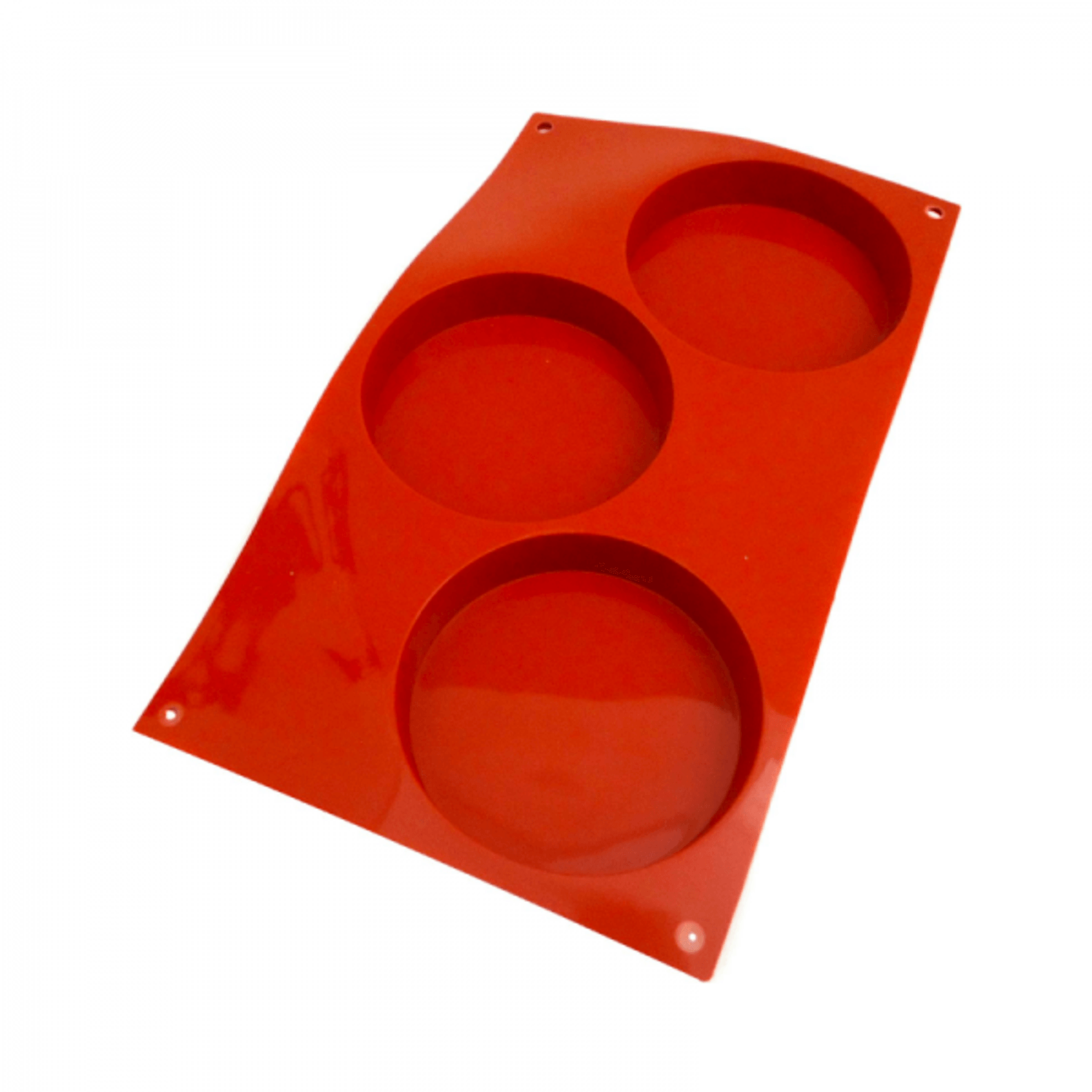 Forma din silicon cu 3 cavitati rotunde mari, PastryFlex fotografia produsului View 2 L