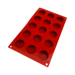 Forma din silicon cu 15 cavitati rotunde, PastryFlex fotografia produsului View 2 S