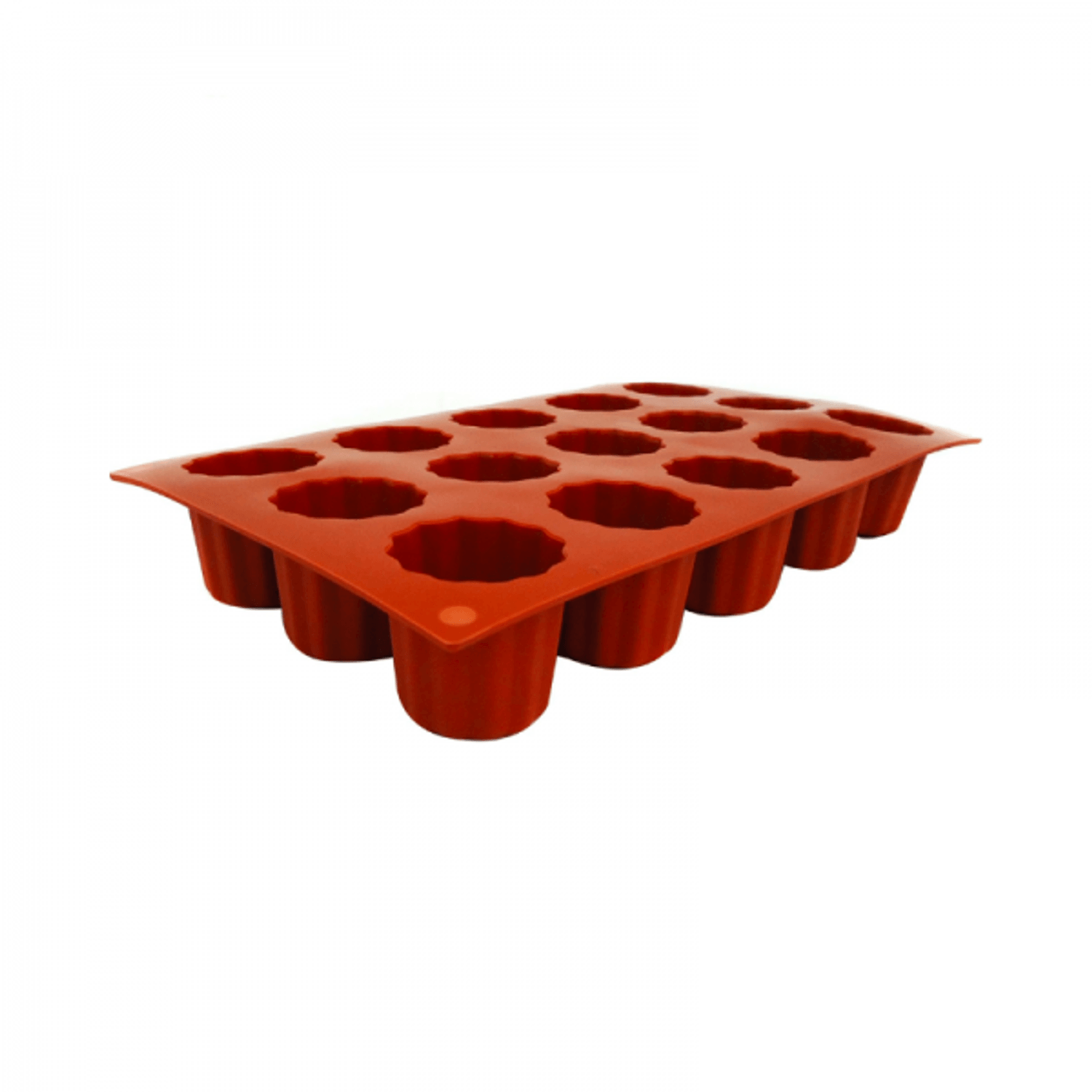 Forma din silicon cu 18 cavitati rotunde striate, PastryFlex fotografia produsului View 2 L