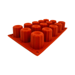 Forma din silicon cu 18 cavitati rotunde striate, PastryFlex fotografia produsului View 5 S