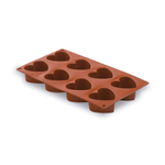 Forma din silicon cu 8 cavitati in forma de inima, PastryFlex fotografia produsului
