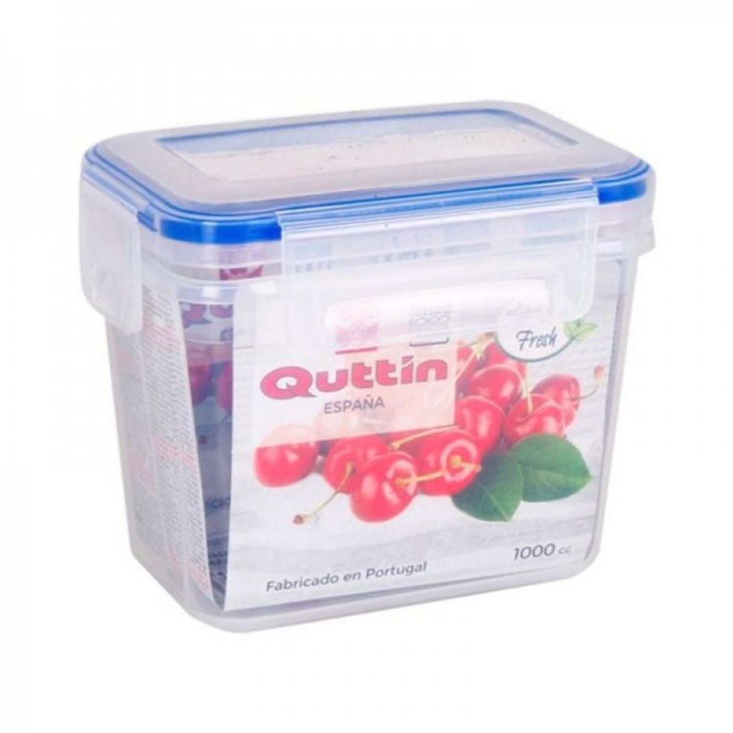 Caserola din plastic cu capac ermetic, Quttin, 1 litru fotografia produsului
