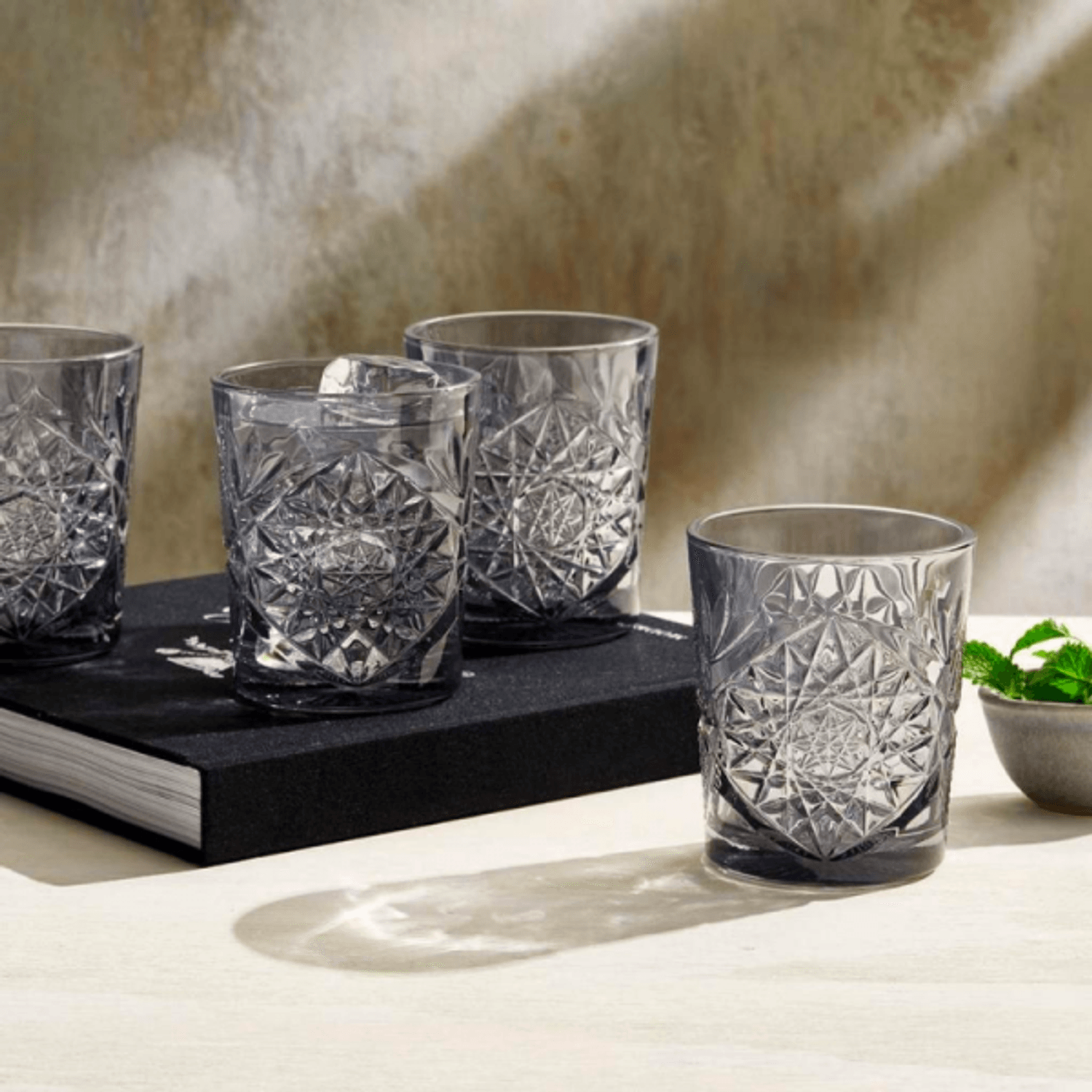 Set 6 pahare universale, Libbey Hobstar, 350 ml, gri fotografia produsului View 2 L