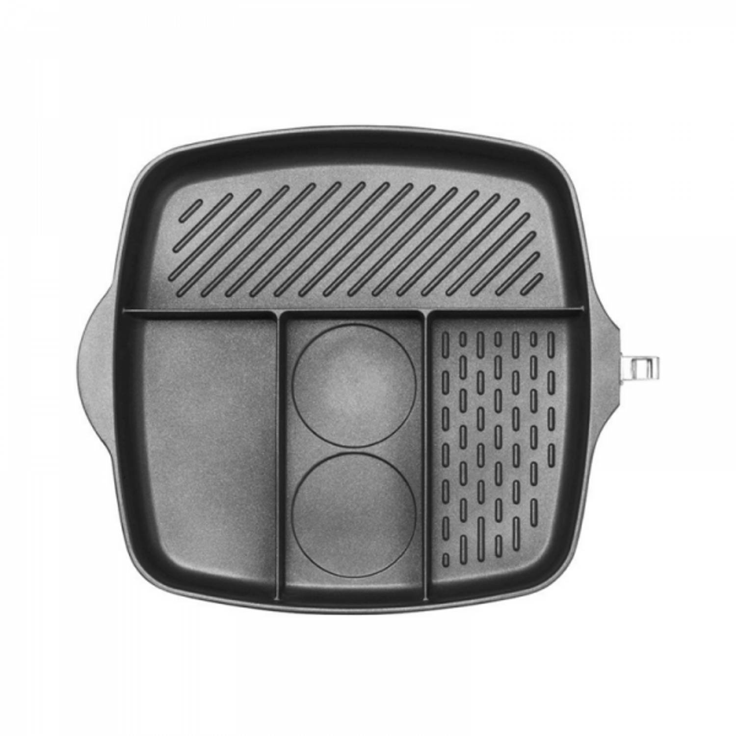 Tigaie antiaderenta tip grill, 4 in 1, Pintinox Pro fotografia produsului View 4 L