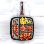 Tigaie antiaderenta tip grill, 4 in 1, Pintinox Pro fotografia produsului View 5 S