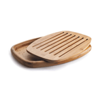 Tocator oval din bambus pentru taierea painii, 40x27 cm fotografia produsului