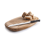 Tocator oval din bambus pentru taierea painii, 40x27 cm fotografia produsului View 2 S