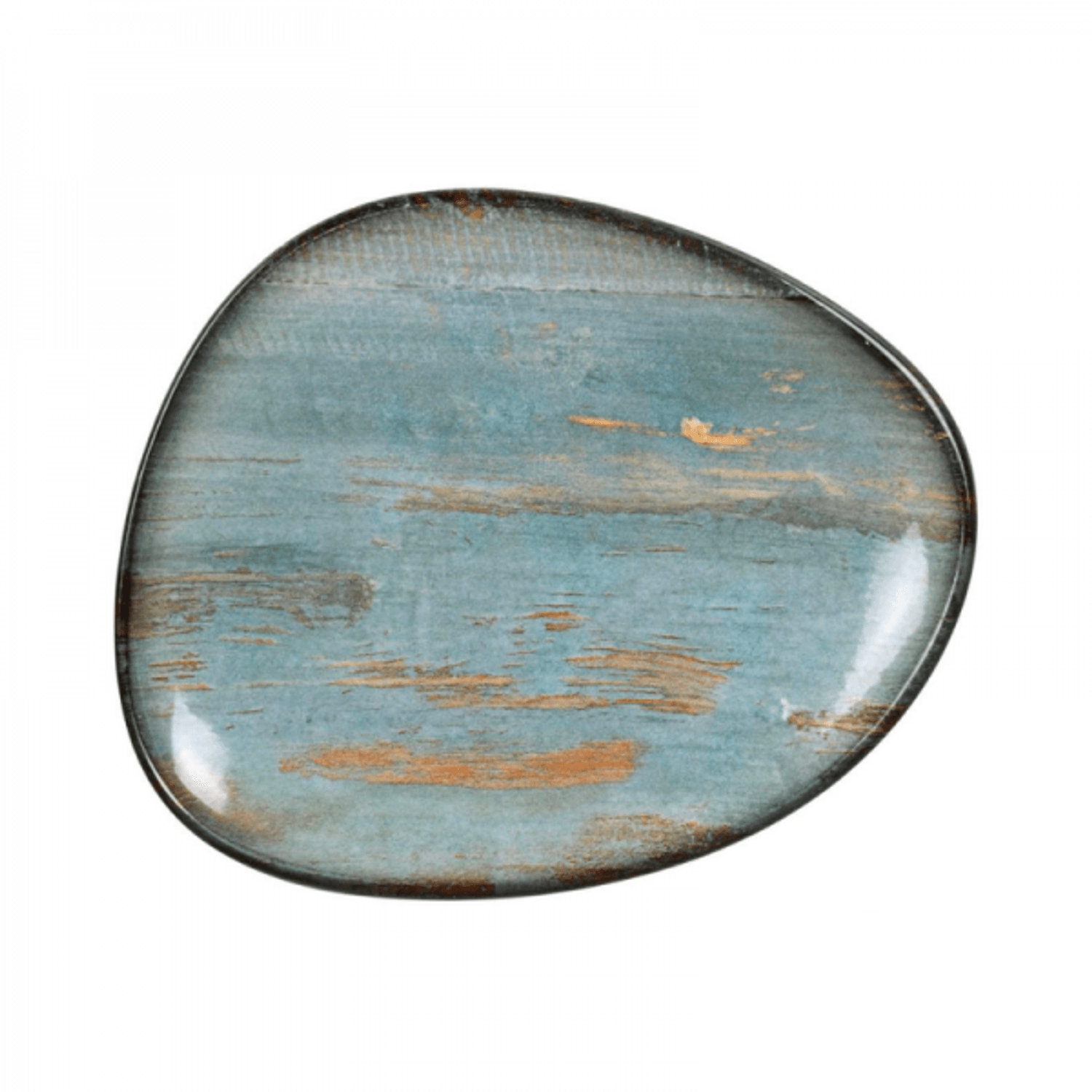 Platou asimetric din portelan premium, Madera Mint, 19x15 cm fotografia produsului