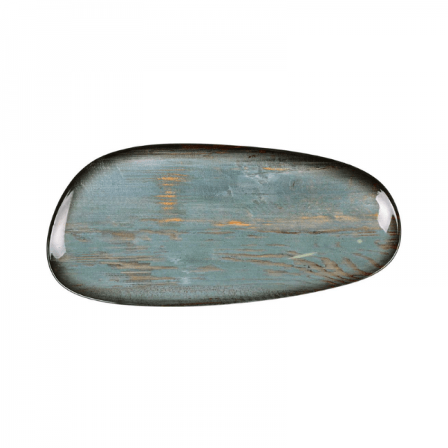 Platou asimetric din portelan premium, Madera Mint, 36x17 cm fotografia produsului