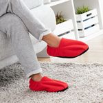 Papuci de Casa cu Incalzire si Talpa din Perle de Lut BellFyd, Rosii, Unisex, Usor de Curatat fotografia produsului View 4 S