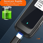 Etilotest Digital Profesional BellFyd&reg;, Alcool Tester de Inalta Precizie, cu Indicator Luminos de Alarma, Alb fotografia produsului View 6 S