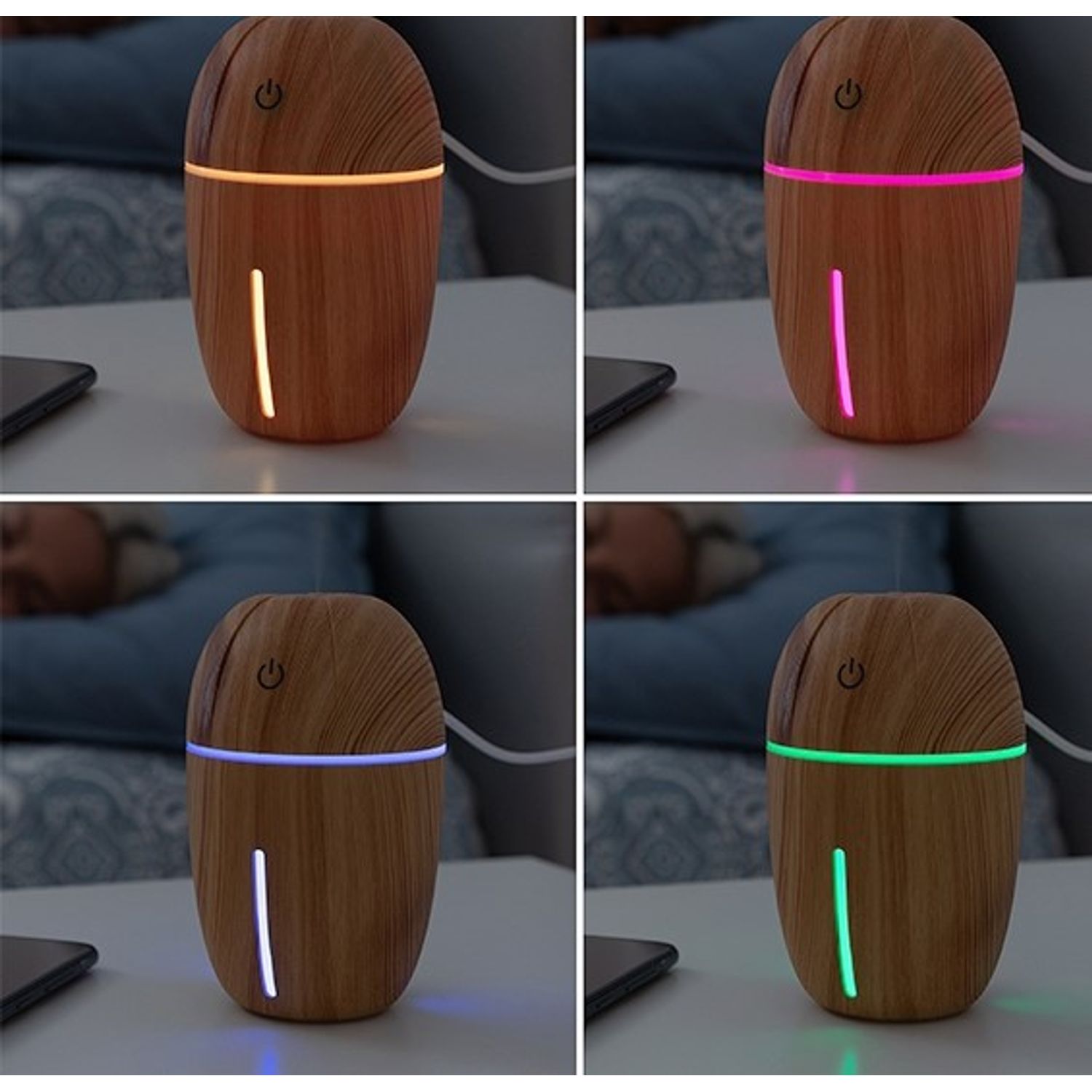 Mini Umidificator de aer pentru Camera BellFyd&reg;, Led Multicolor, Silentios, Functie Dubla fotografia produsului View 5 L