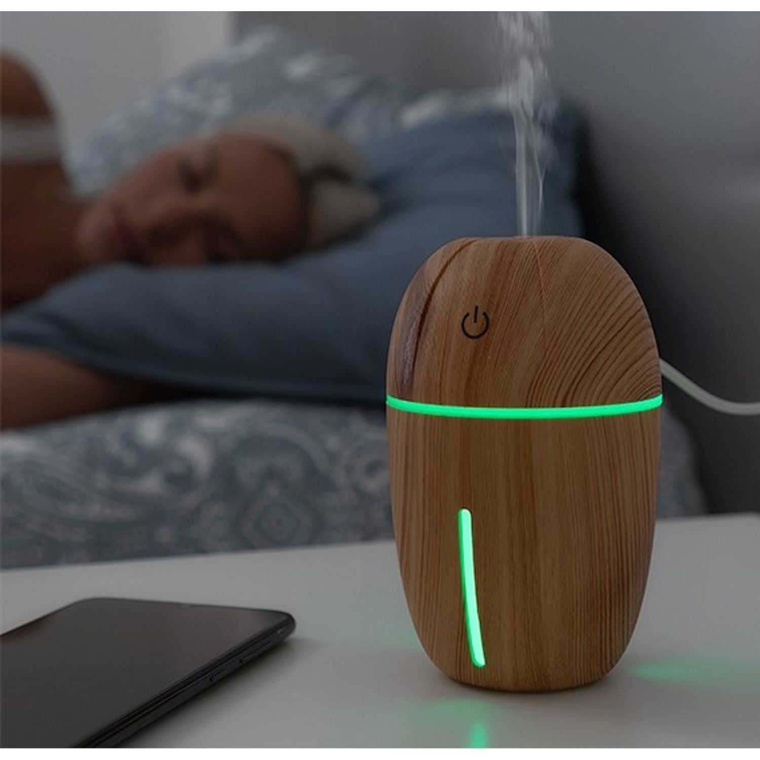 Mini Umidificator de aer pentru Camera BellFyd&reg;, Led Multicolor, Silentios, Functie Dubla fotografia produsului