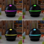 Mini Umidificator de Camera BellFyd&reg; , Difuzor de Arome, Negru, 130 ml fotografia produsului View 3 S