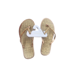 Slapi de plaja Accessorize, Talpa din iarba de mare, Barete cu margele, 38-39 EU, Bej, Auriu fotografia produsului View 7 S