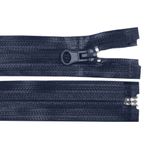 Fermoar spiralat detasabil rezistent la apa Kyrra, 60 cm, Bleumarin fotografia produsului
