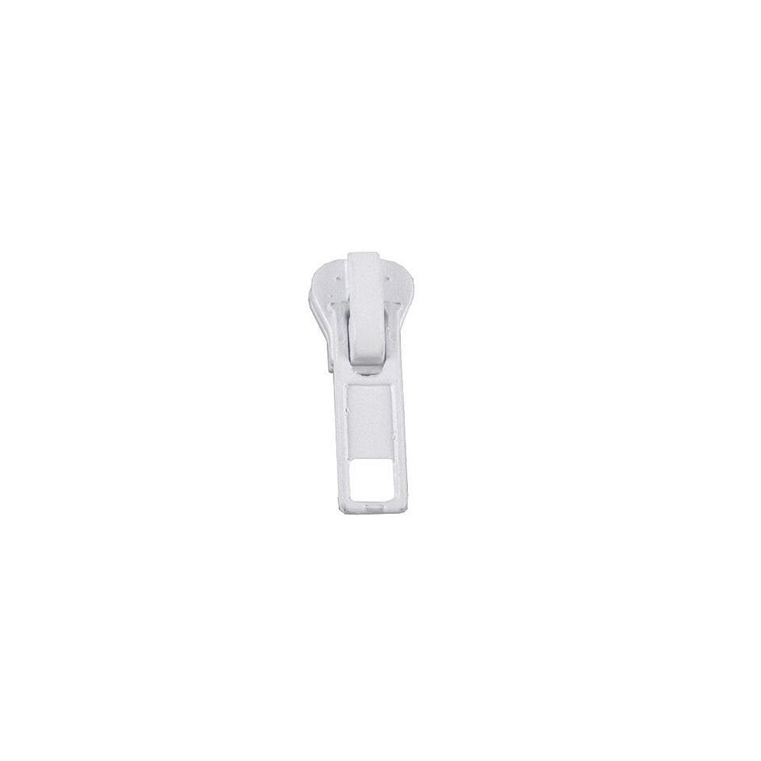 Cursor metalic pentru fermoar injectat 5 mm Alb fotografia produsului