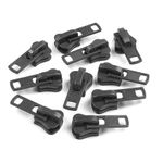 Cursor metalic pentru fermoar injectat 8 mm Gri inchis fotografia produsului View 2 S