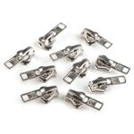 Cursor metalic pentru fermoar injectat 8 mm Platinum fotografia produsului View 2 S