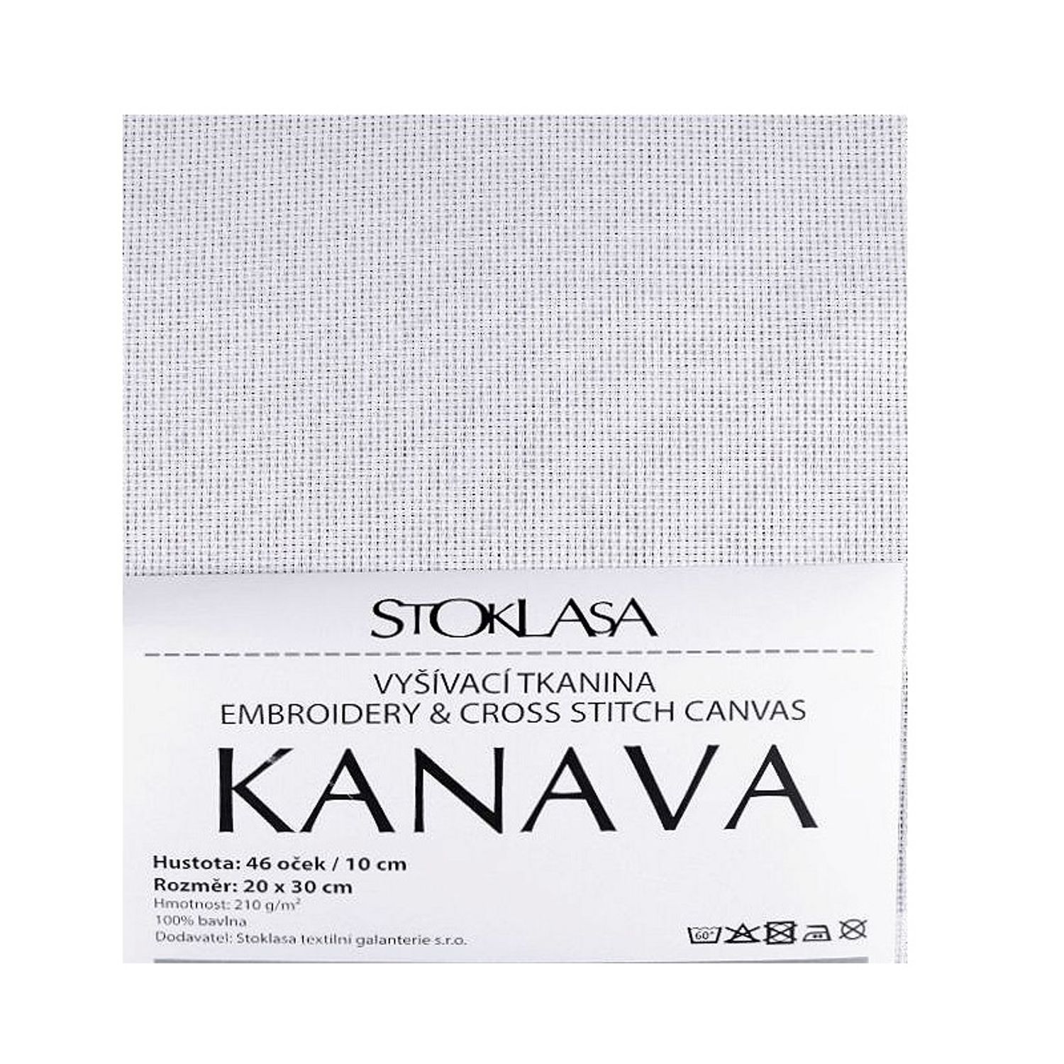 Etamina pentru brodat Kanava, 46 ochiuri / 10 cm, 20 x 30 cm fotografia produsului