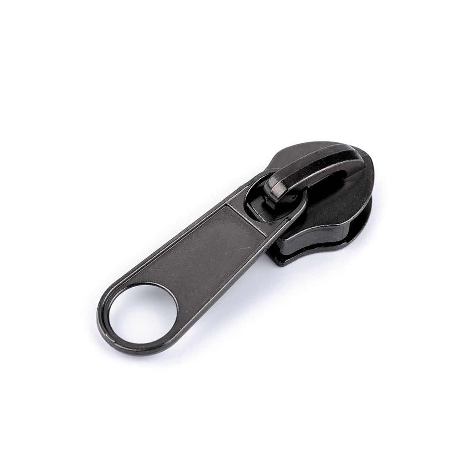 Cursor metalic pentru fermoar spiralat 10 mm, 52 x 39 mm, Negru fotografia produsului