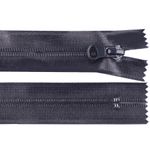 Fermoar spiralat nedetasabil rezistent la apa Kyrra, 18 cm, Bleumarin fotografia produsului