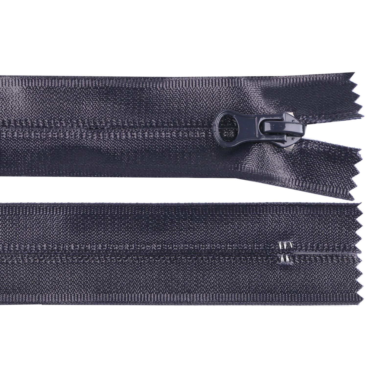 Fermoar spiralat nedetasabil rezistent la apa Kyrra, 18 cm, Bleumarin fotografia produsului