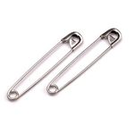 Set 12 ace de siguranta, lungime 28 mm, argintii fotografia produsului View 2 S