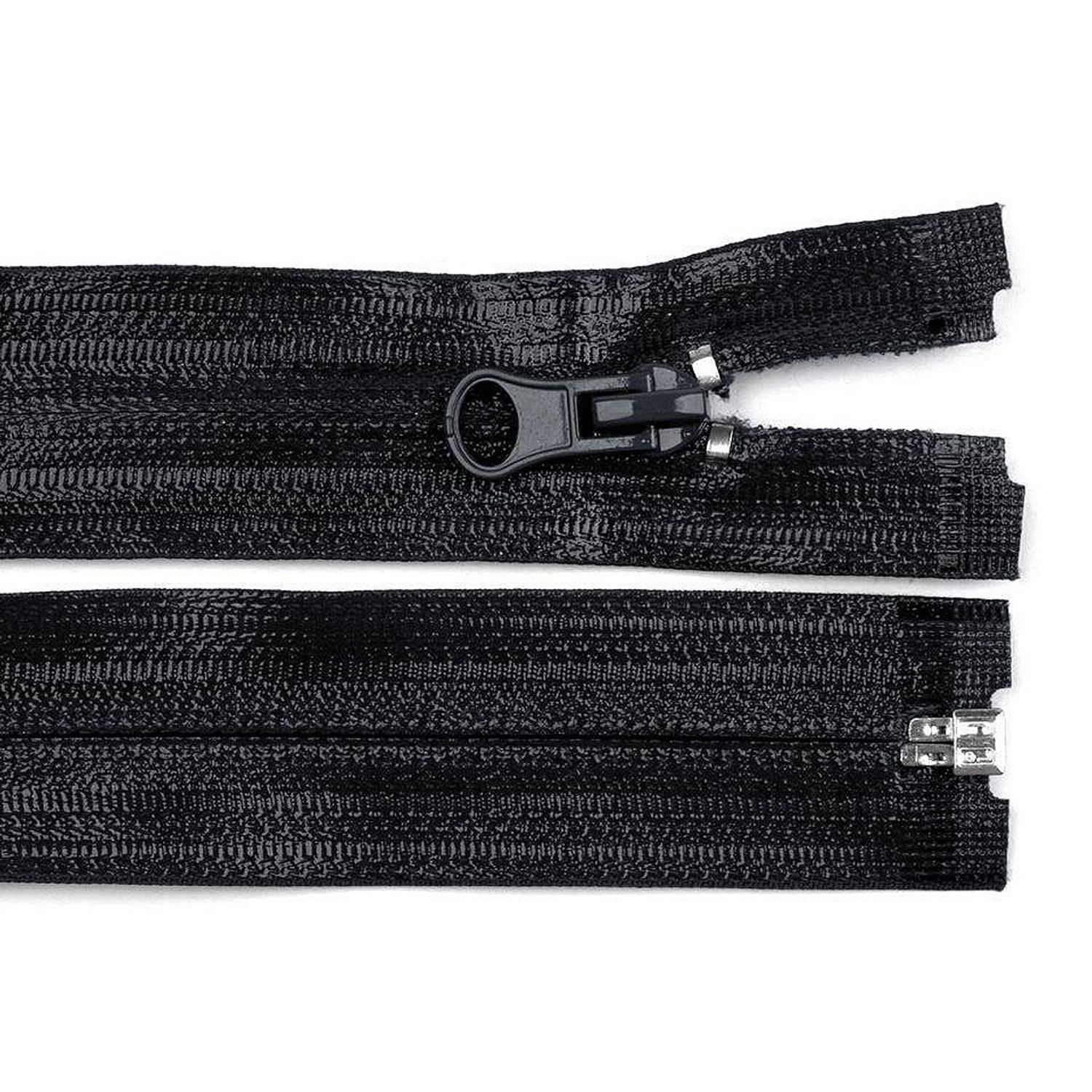 Fermoar spiralat detasabil rezistent la apa Kyrra, 75 cm, Negru fotografia produsului