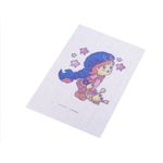 Set de brodat pentru copii, model imprimat 14 x 20 cm, Fetita fotografia produsului