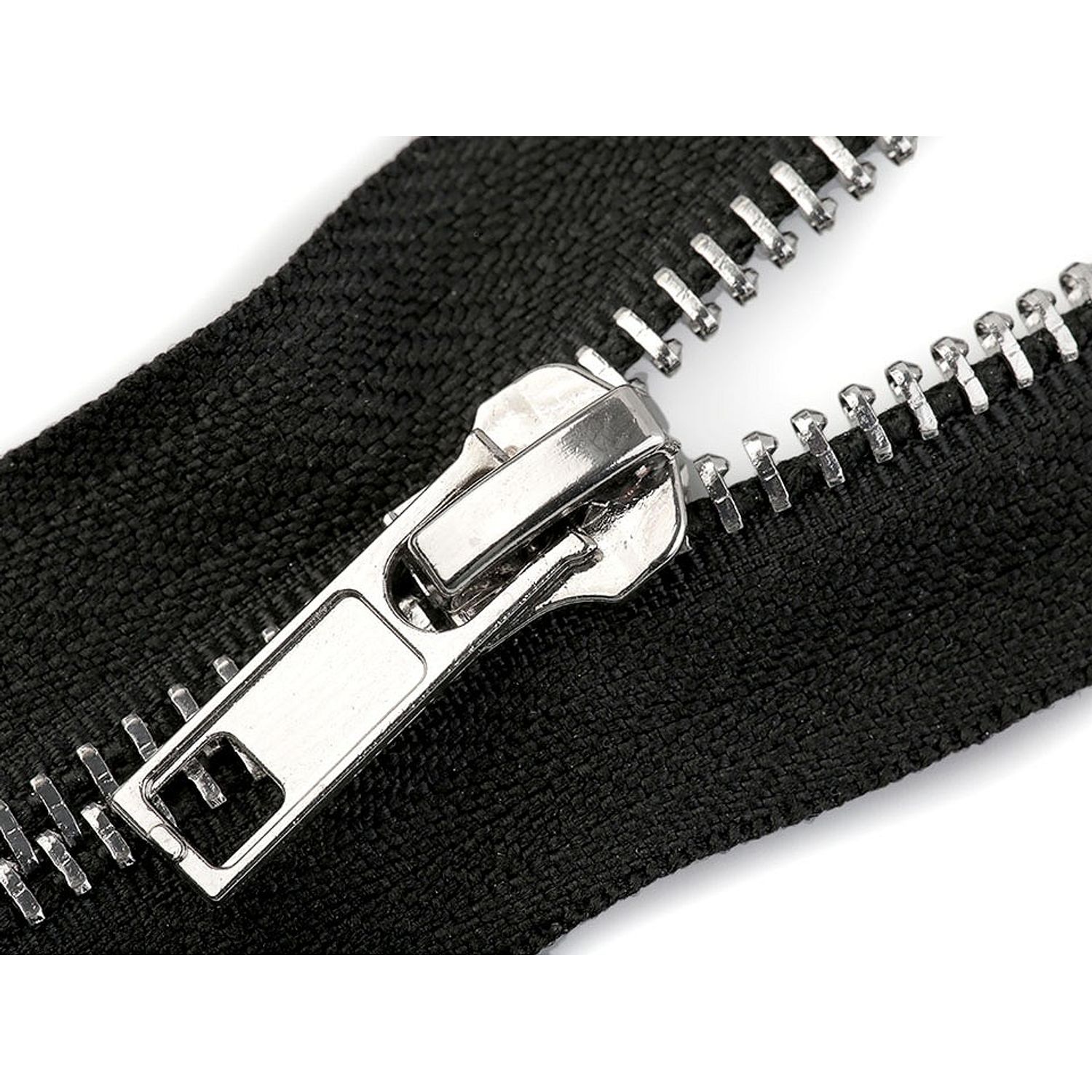 Cursor pentru fermoar metalic 5 mm Platinum fotografia produsului View 4 L