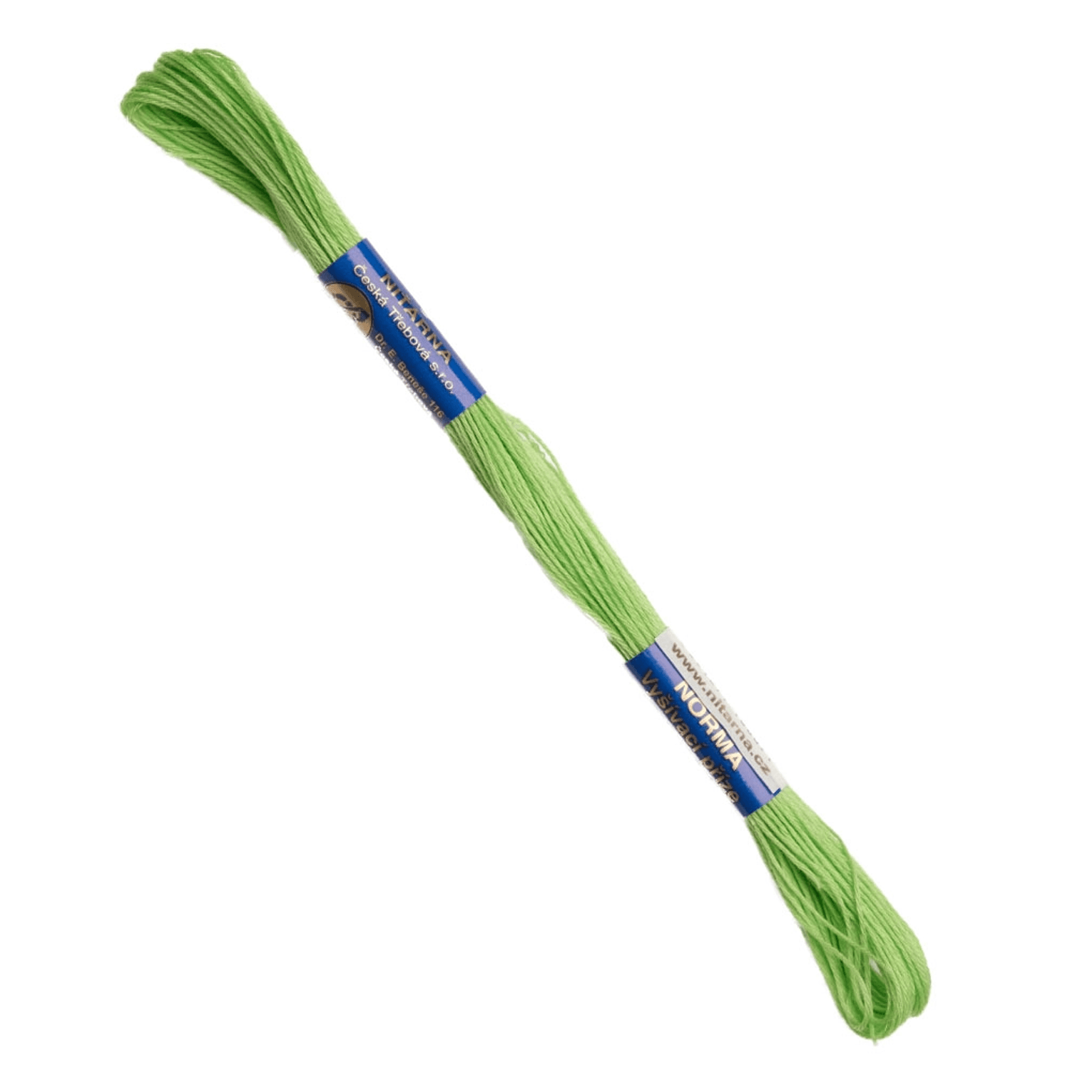 Ata pentru brodat Mouline NITARNA, 8 m, Verde Lime Punch fotografia produsului