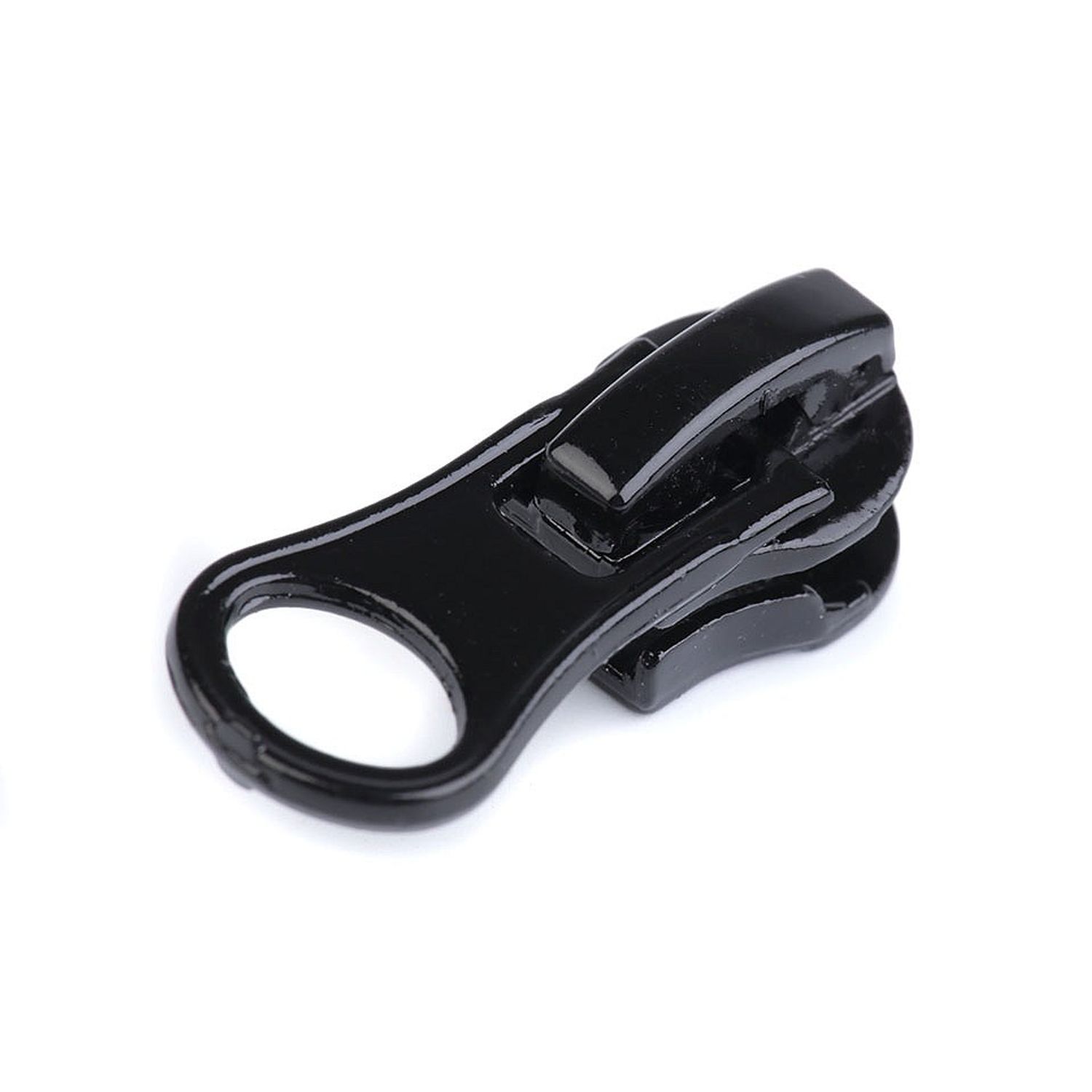 Cursor metalic pentru fermoar spiralat impermeabil 7 mm, Negru fotografia produsului View 3 L