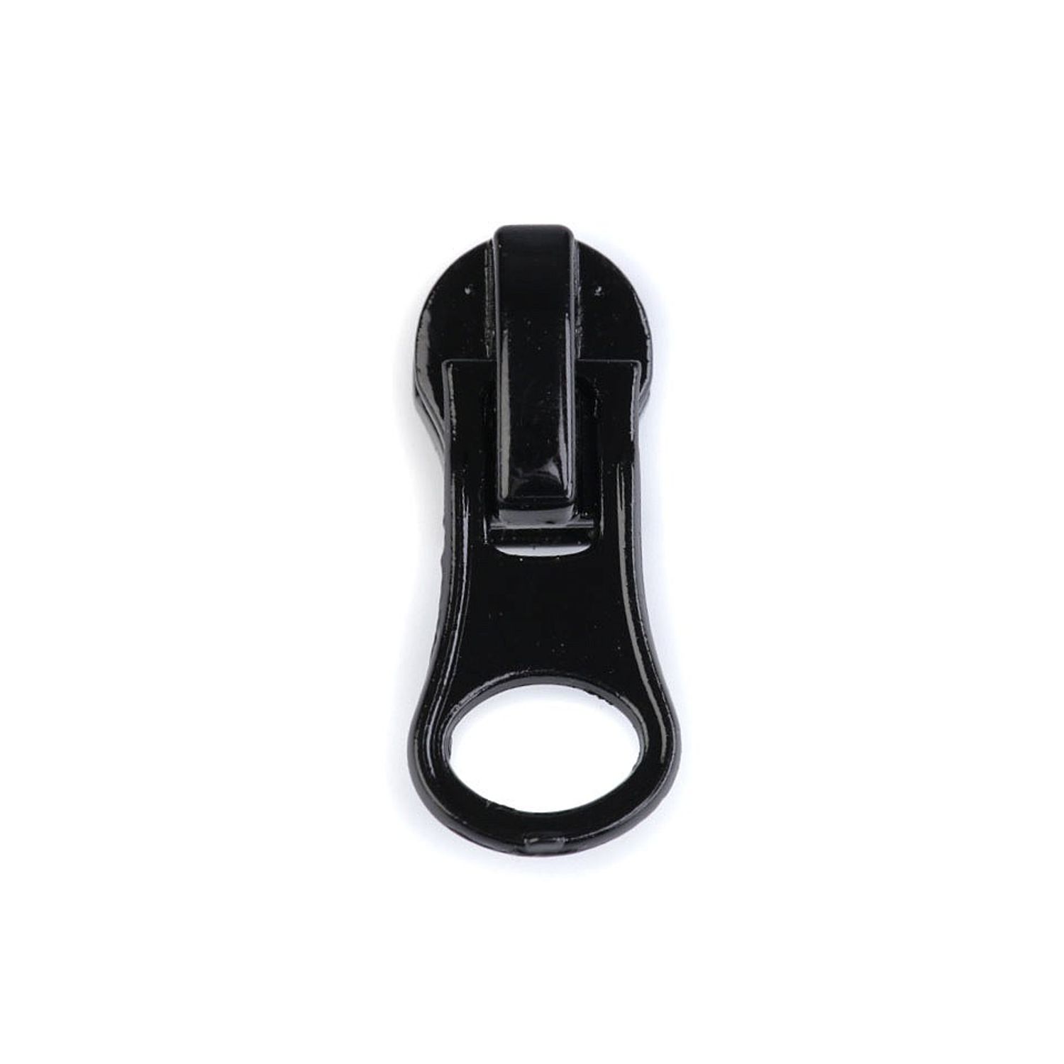 Cursor metalic pentru fermoar spiralat impermeabil 7 mm, Negru fotografia produsului