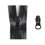 Cursor metalic pentru fermoar spiralat impermeabil 7 mm, Negru fotografia produsului View 2 S