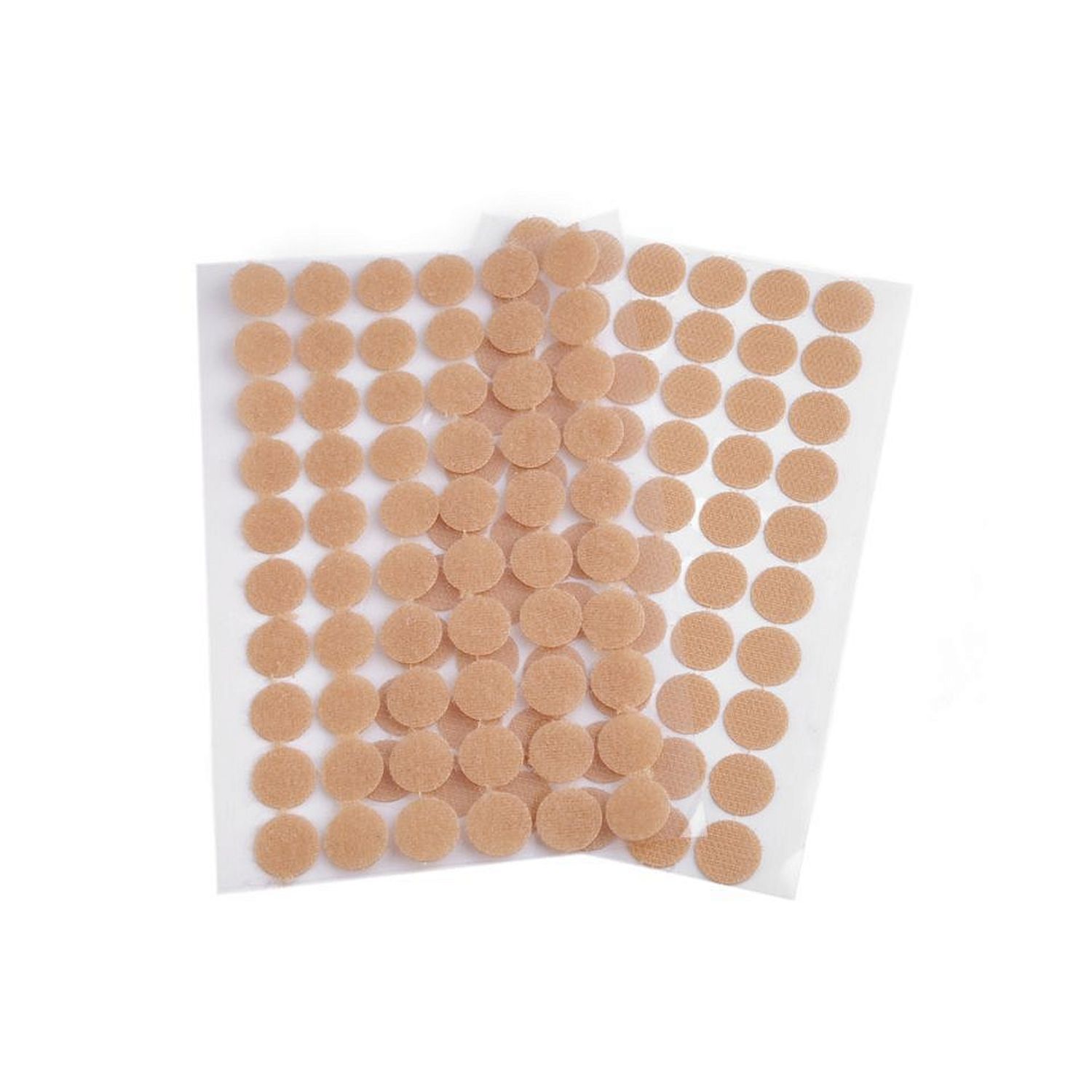Set complet 60 buline arici autoadezive, puf si scai, &Oslash;15 mm, Bej fotografia produsului