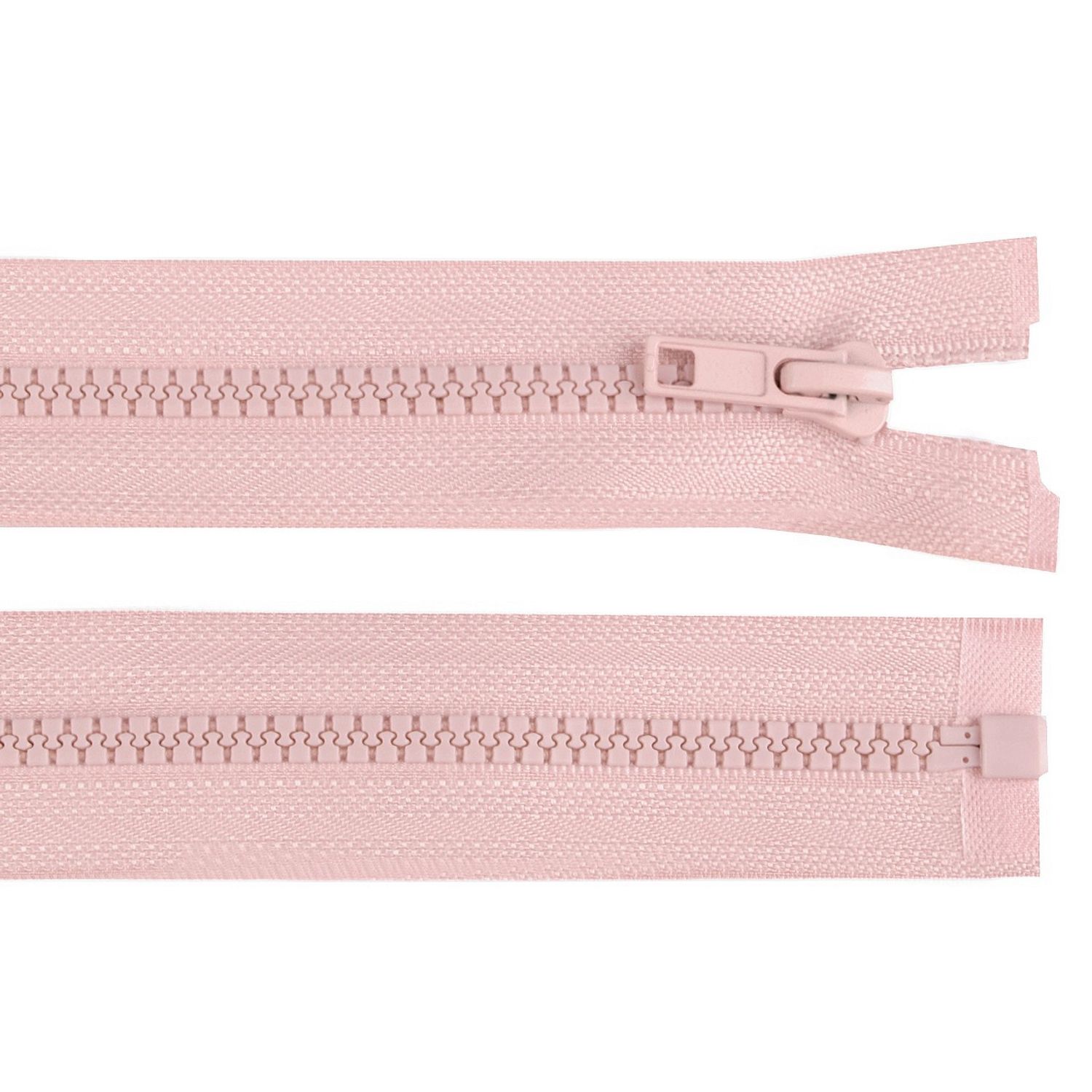 Fermoar plastic detasabil, lungime 45 cm, Roz pudrat fotografia produsului