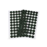 Set complet 60 buline arici autoadezive, puf si scai, 15 mm, Verde inchis fotografia produsului