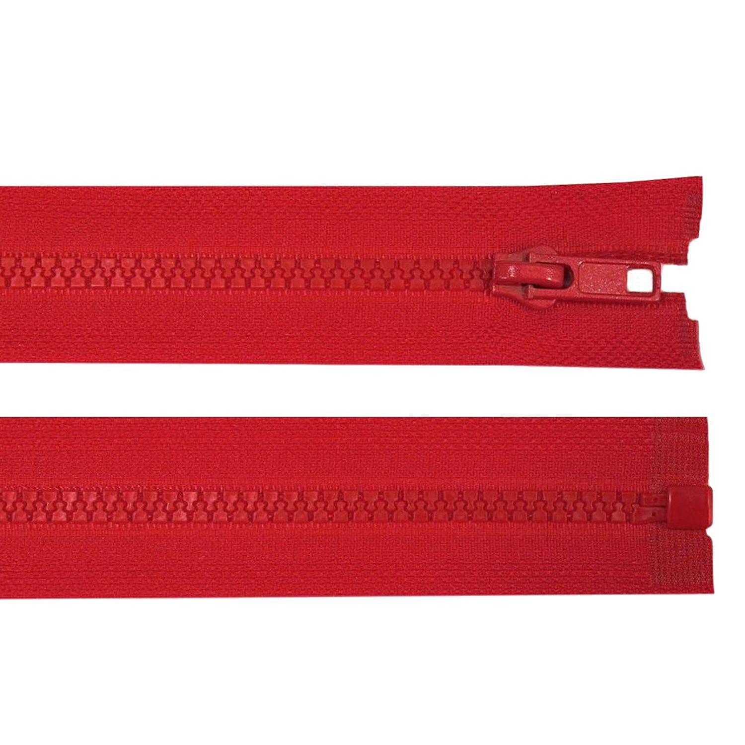 Fermoar plastic detasabil, lungime 45 cm, Rosu fotografia produsului